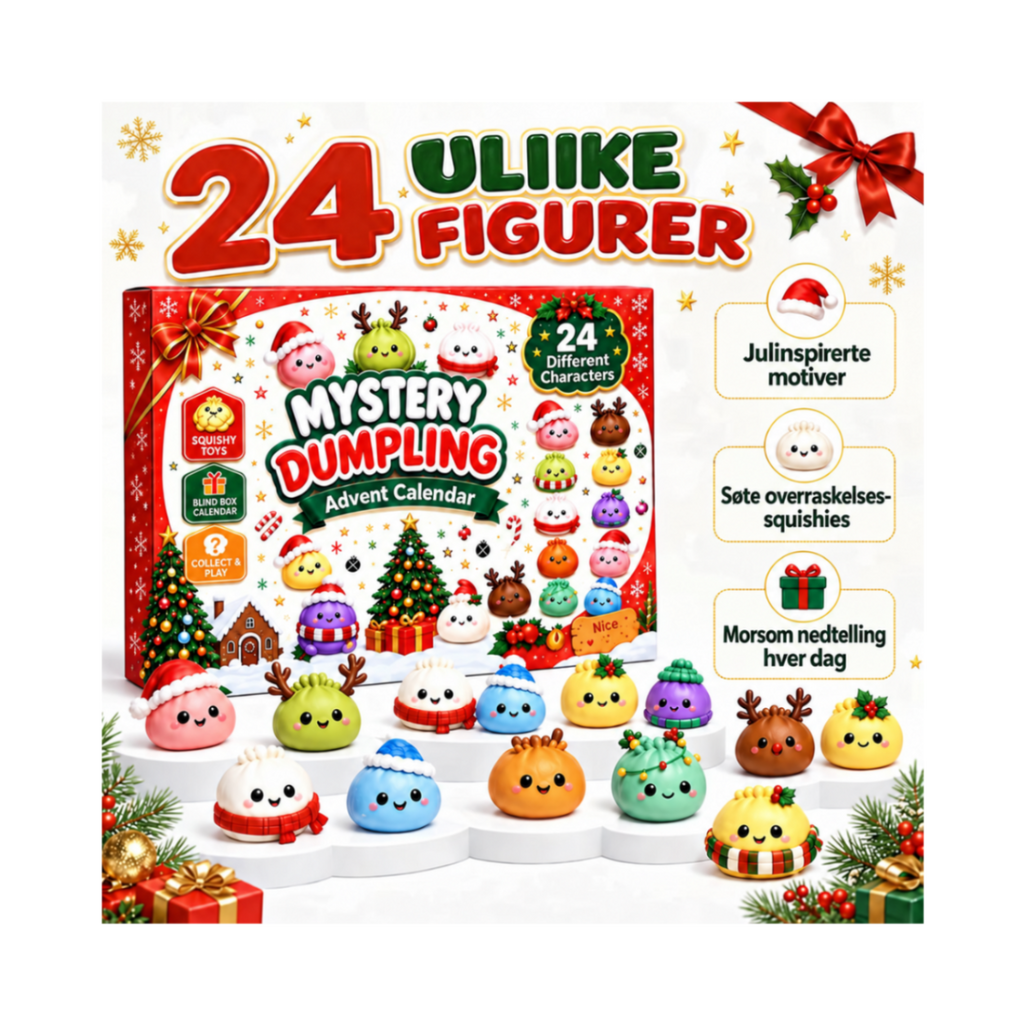 Kidora™ Squishy Julekalender – 24 overraskelser
